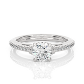 pavé engagement rings